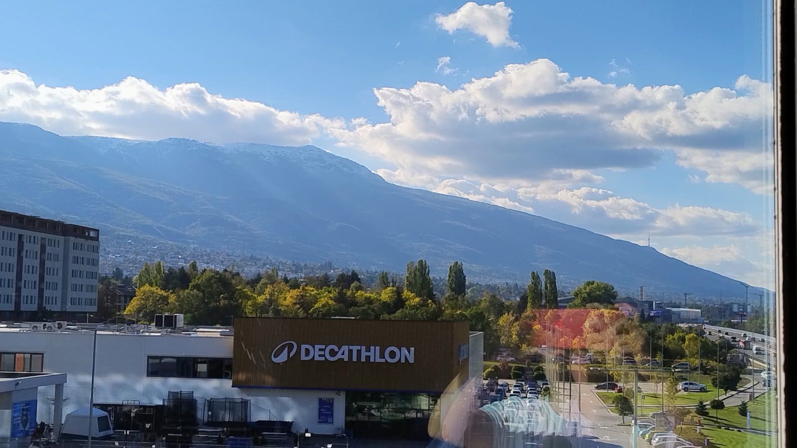 Vitosha from Olympiska boulevard in the afternoon